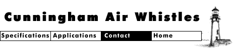 Cunningham Air Whistles - Contact